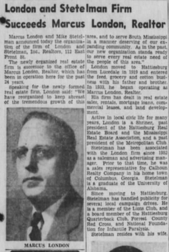 Hattiesburg American company history clipping, January 12, 1957
