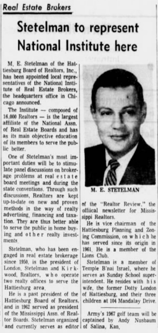 Hattiesburg American company history clipping, July 29, 1966