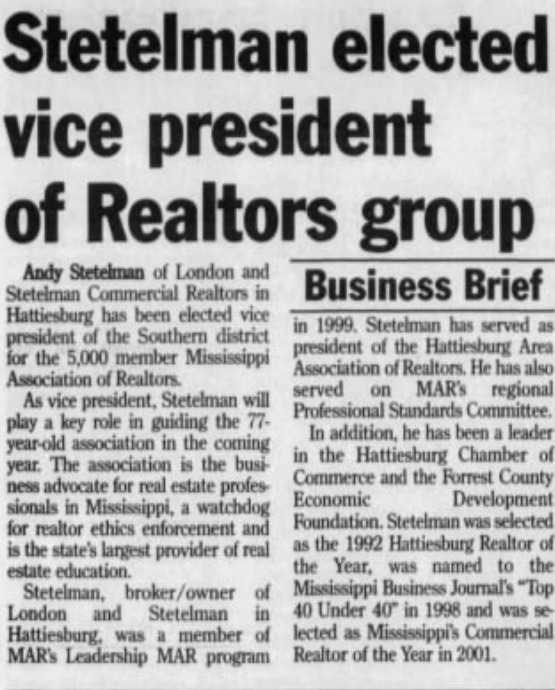 Hattiesburg American company history clipping, February 21, 2003