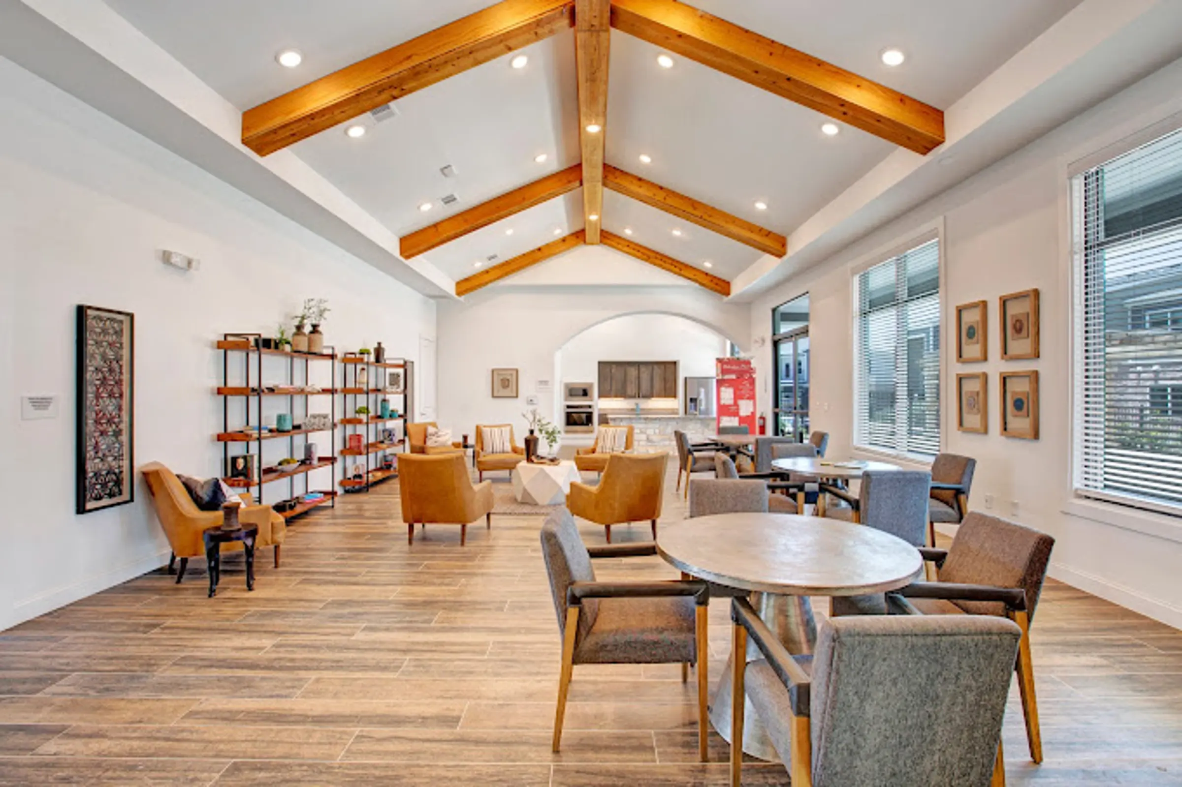 Resident clubhouse and lounge area