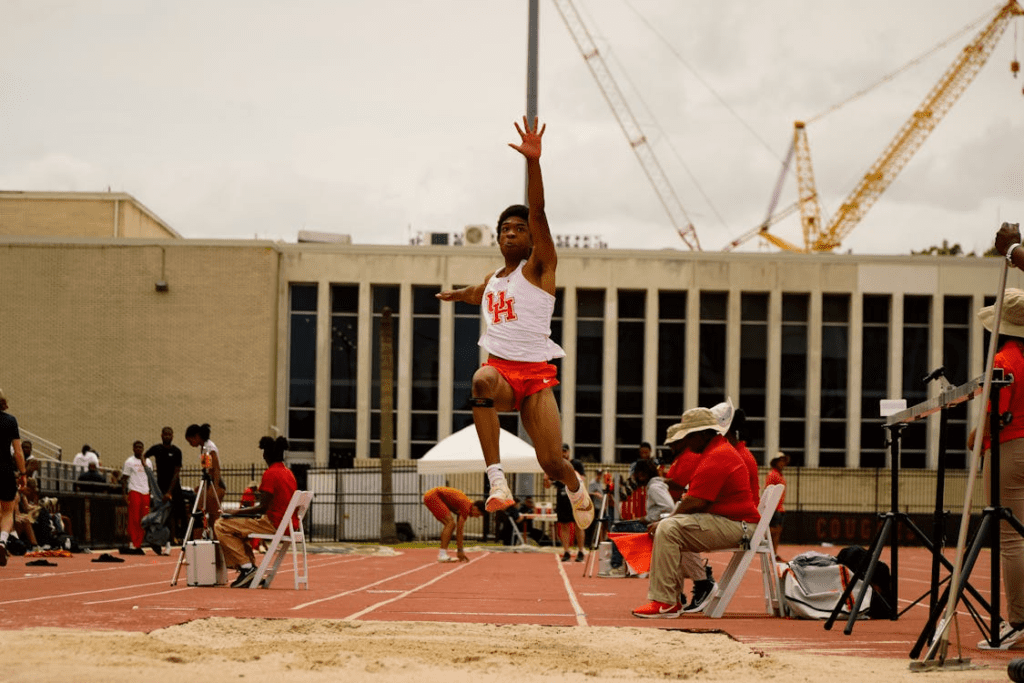 university athlete playing