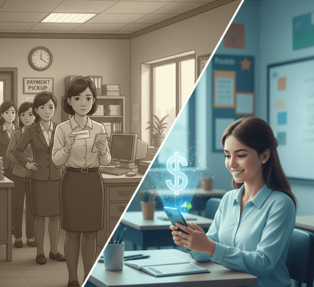 Outdated teacher Payments vs instant funds