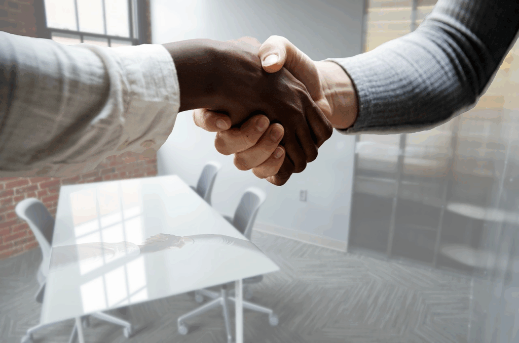 shaking hands