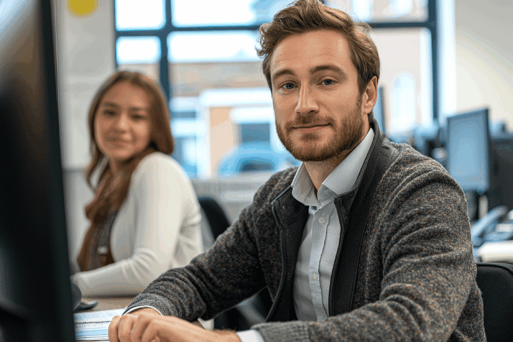 employee working