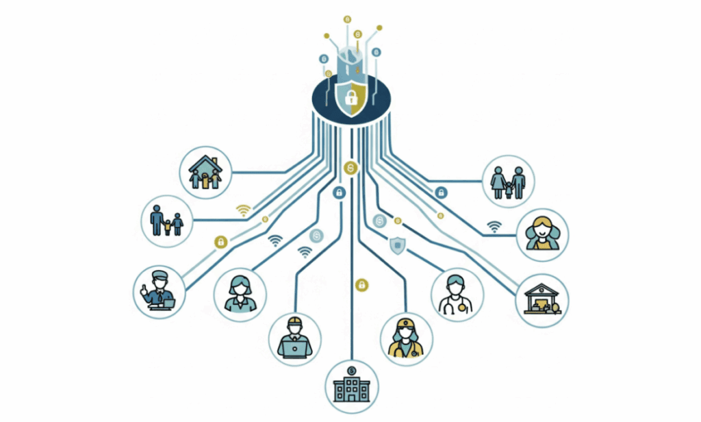 secure digital fund flow to recipients