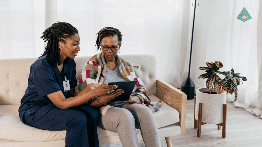  Caregiver with patient 