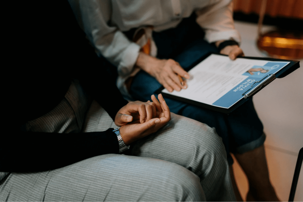 Holding a Clipboard with Resume