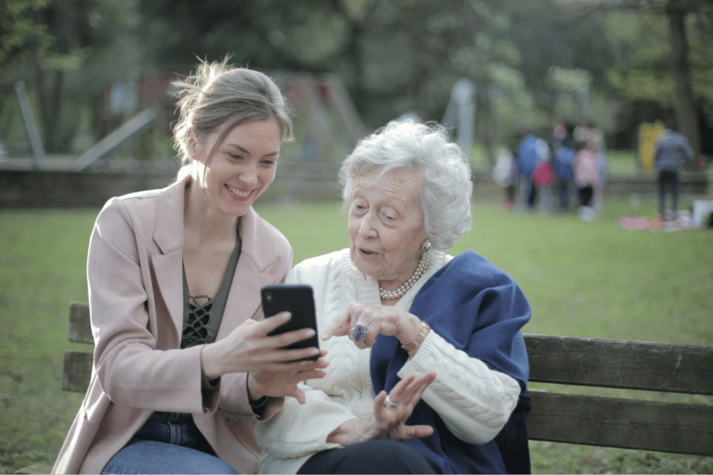  using smartphone together