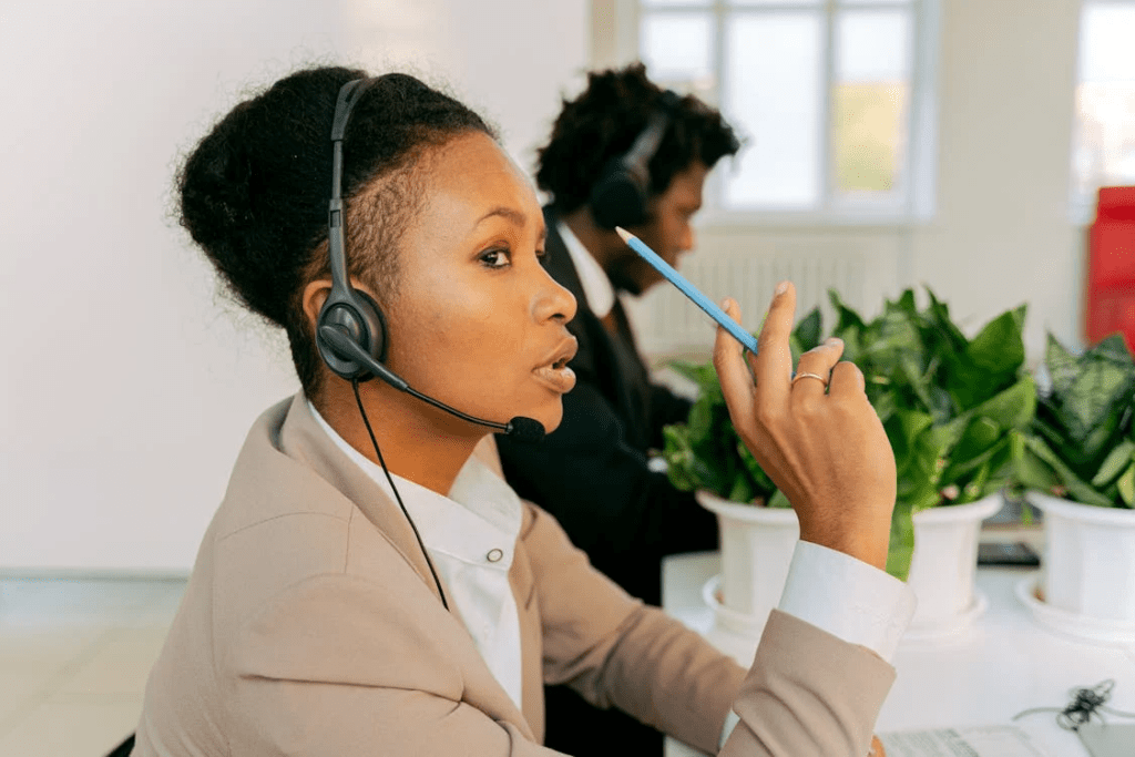 customer service representative headset
