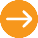 white arrow orange background
