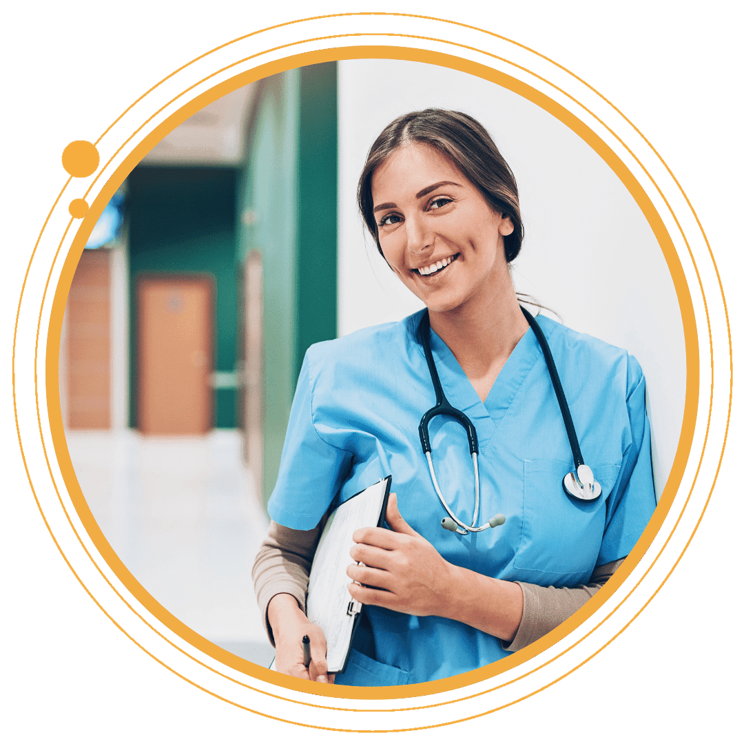 nurse happy to get earned wage access