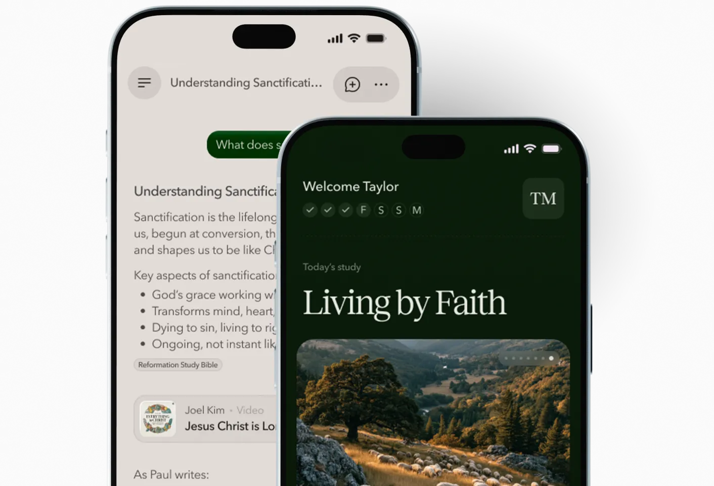 The Grow app Today screen with a daily devotional