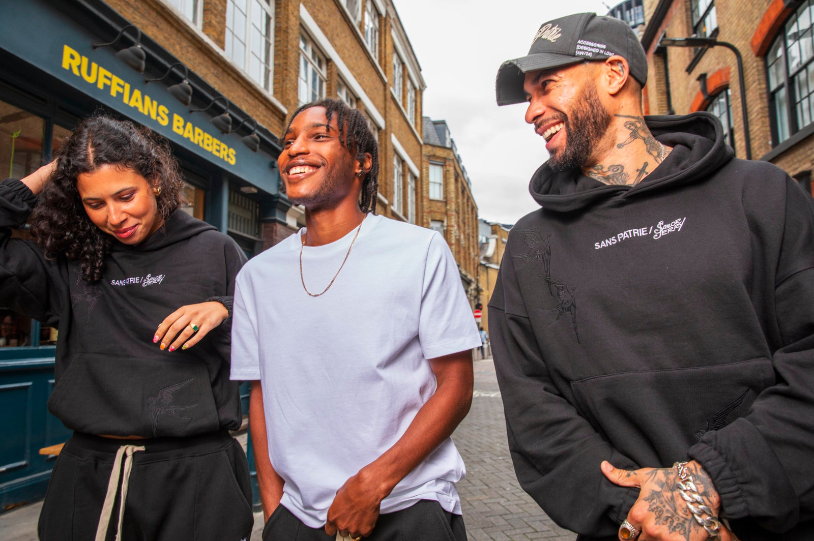Ruffians Barbershop in Shoreditch during the Borderless takeover