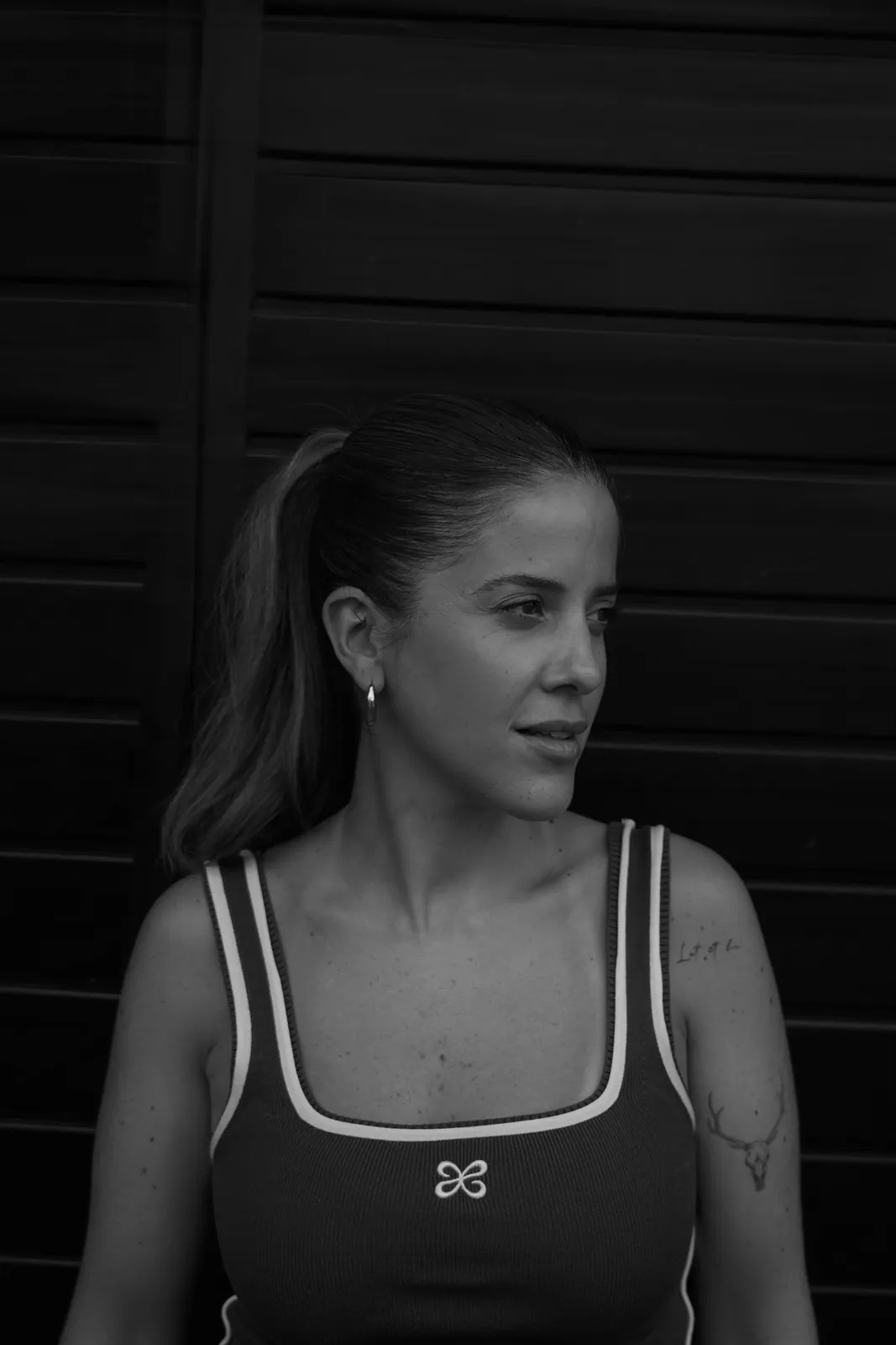 Portrait of Ruth Bitton, tattoo artist at SANS PATRIE/ STUDIO