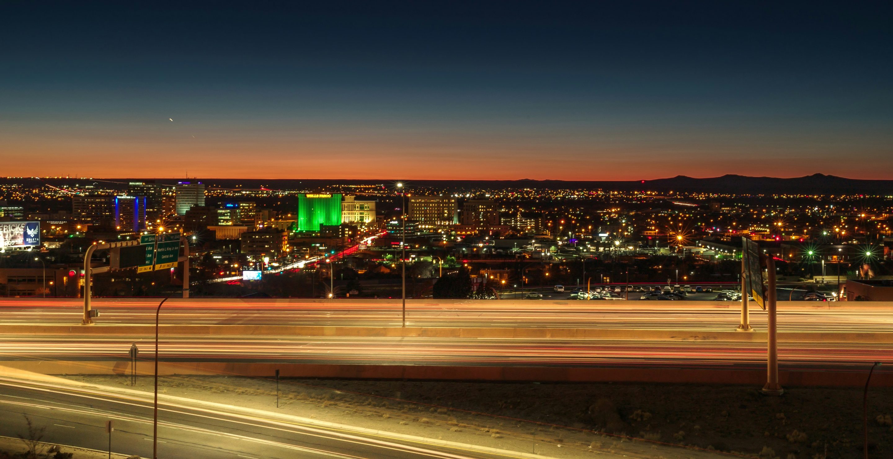 city during night