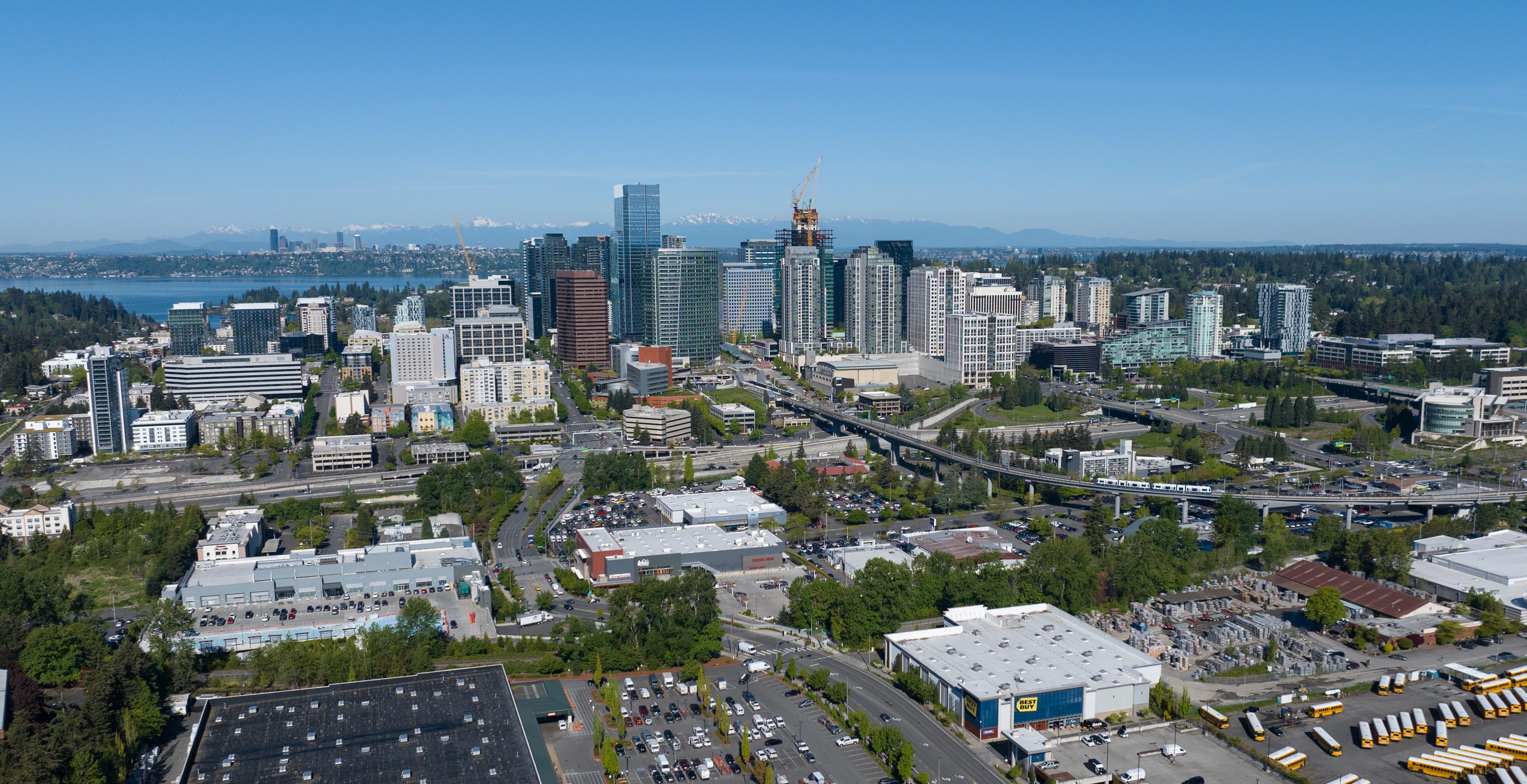 Downtown Bellevue from above
