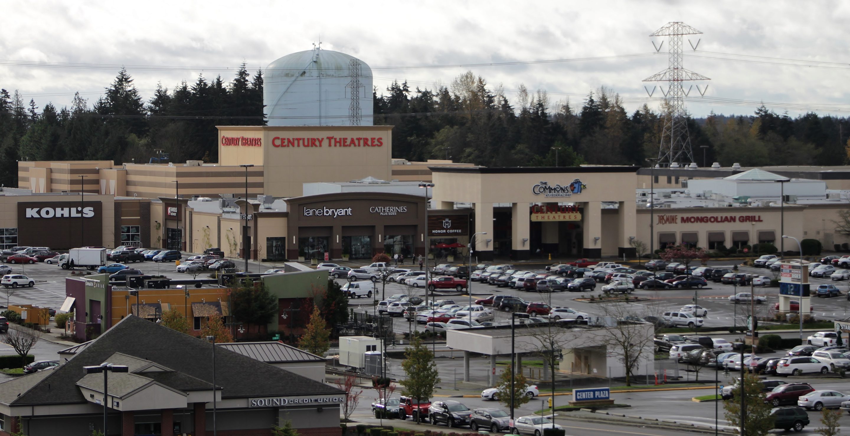 The Commons at Federal Way Mall, seen from the transit center