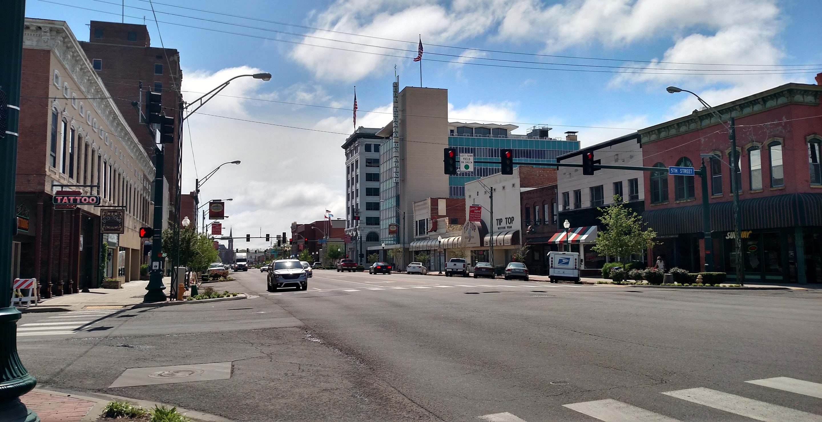 Downtown Fort Smith, facing east