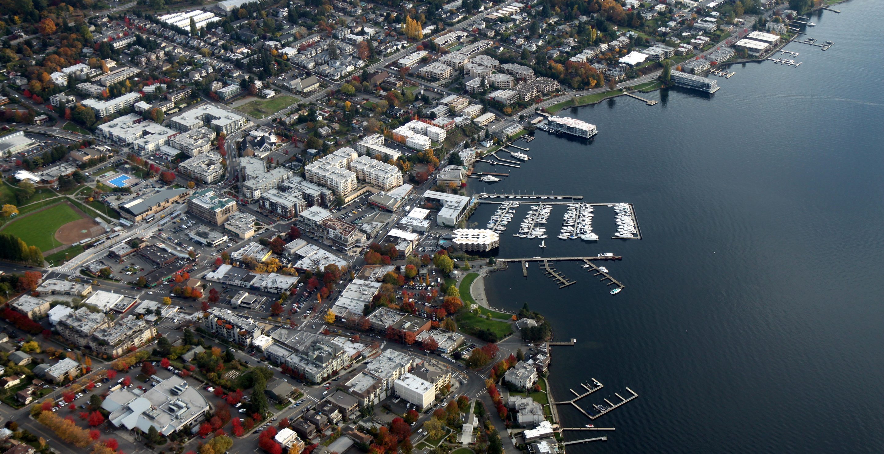 Aerial Kirkland, Washington