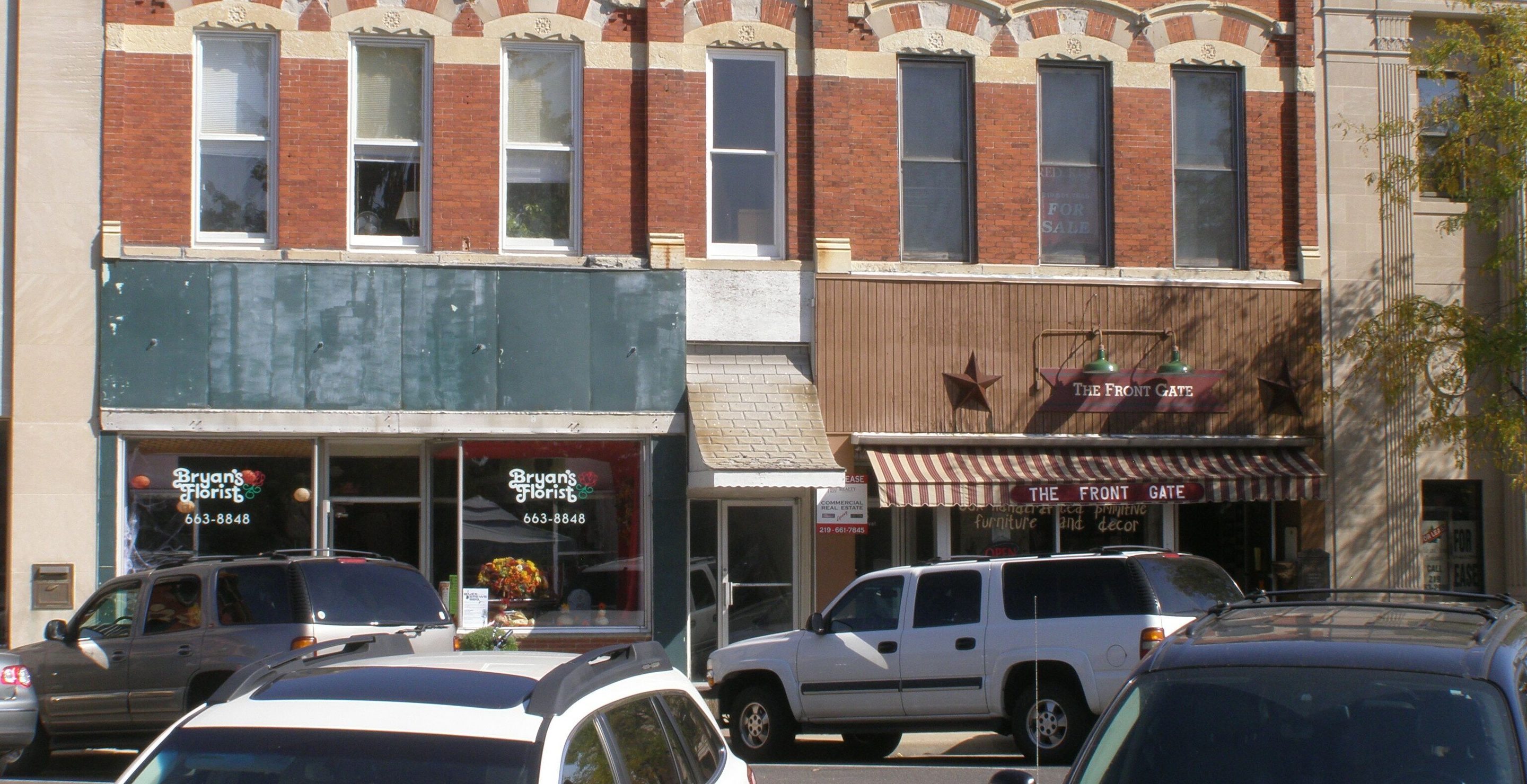 Historic block on South Main Street, Crown Point