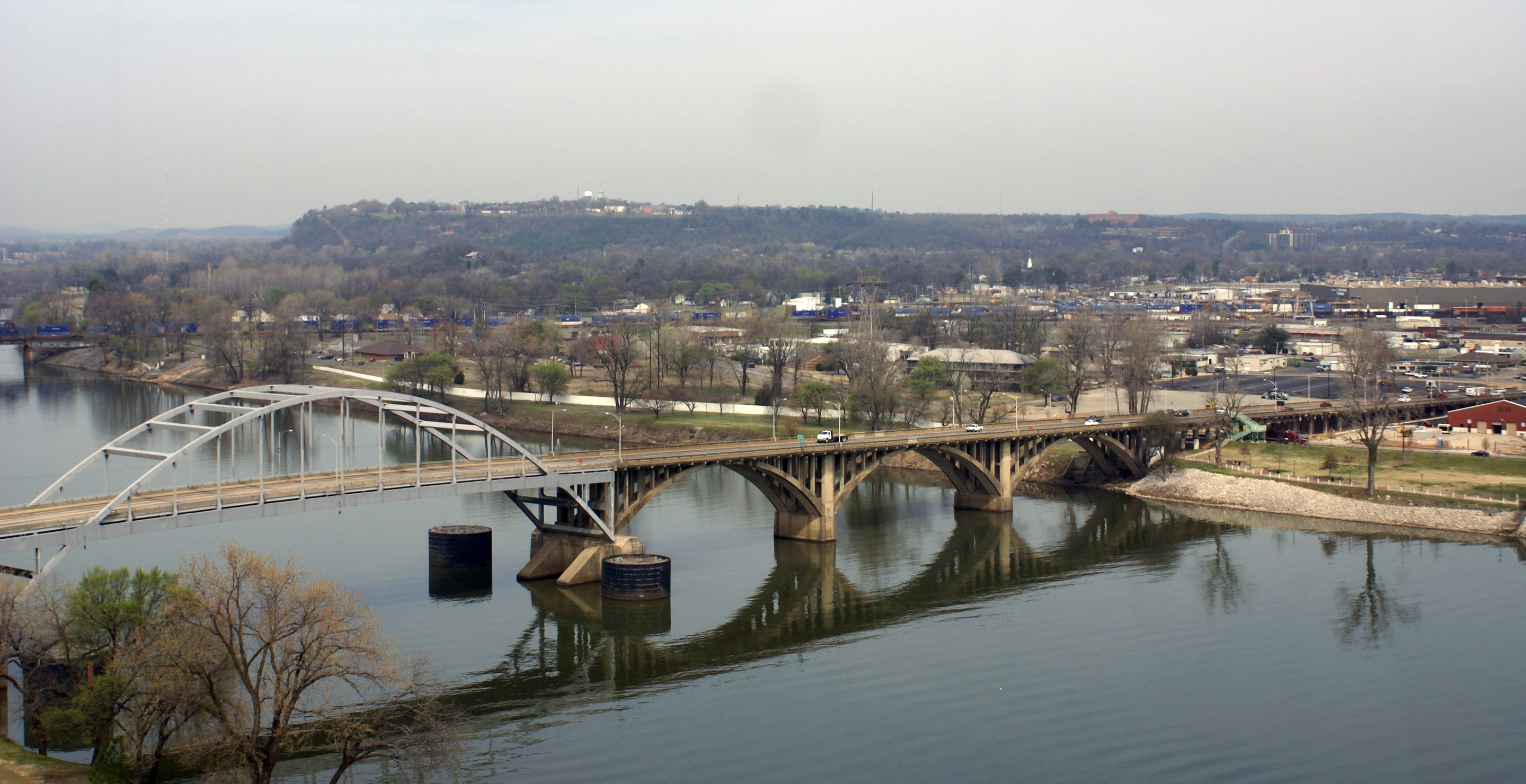 Arkansas River, Looking Across To North Little Rock