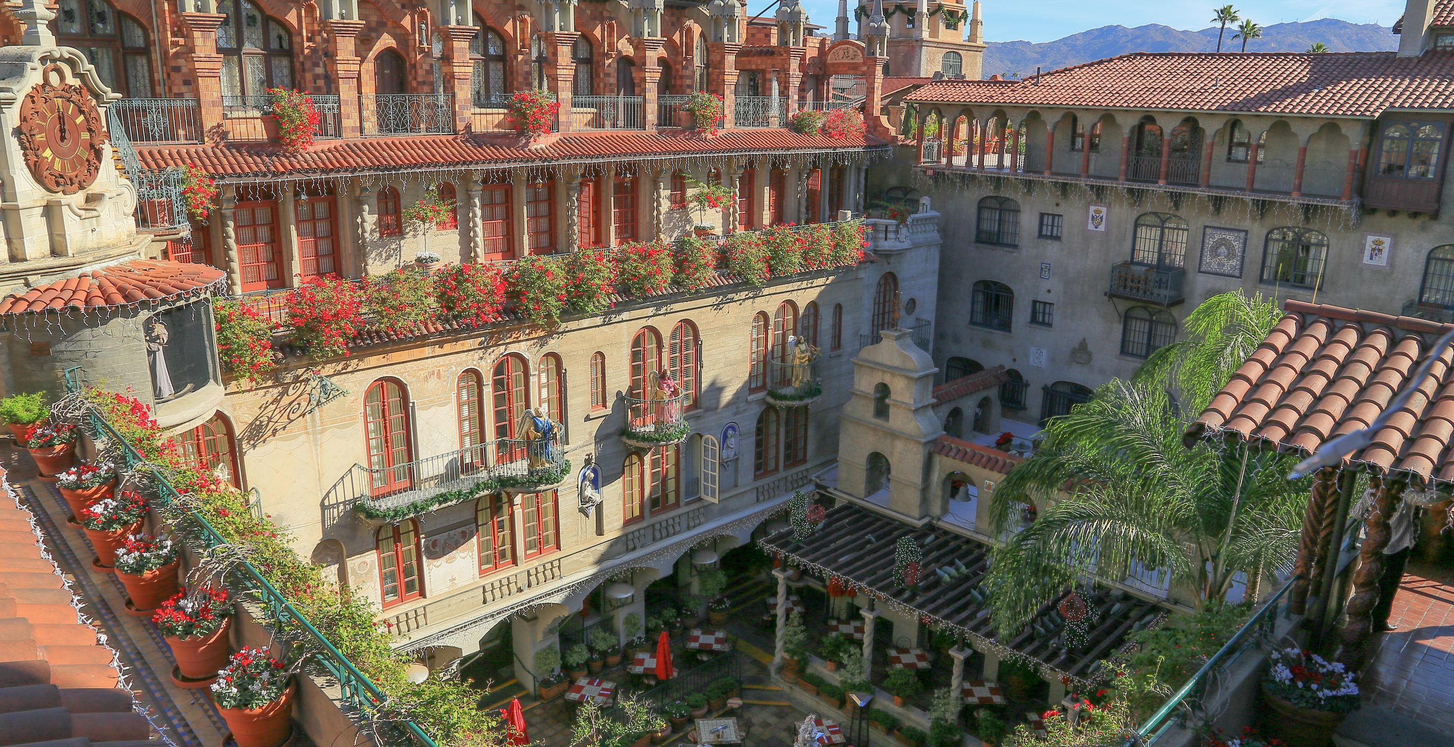 Mission Inn's main interior courtyard