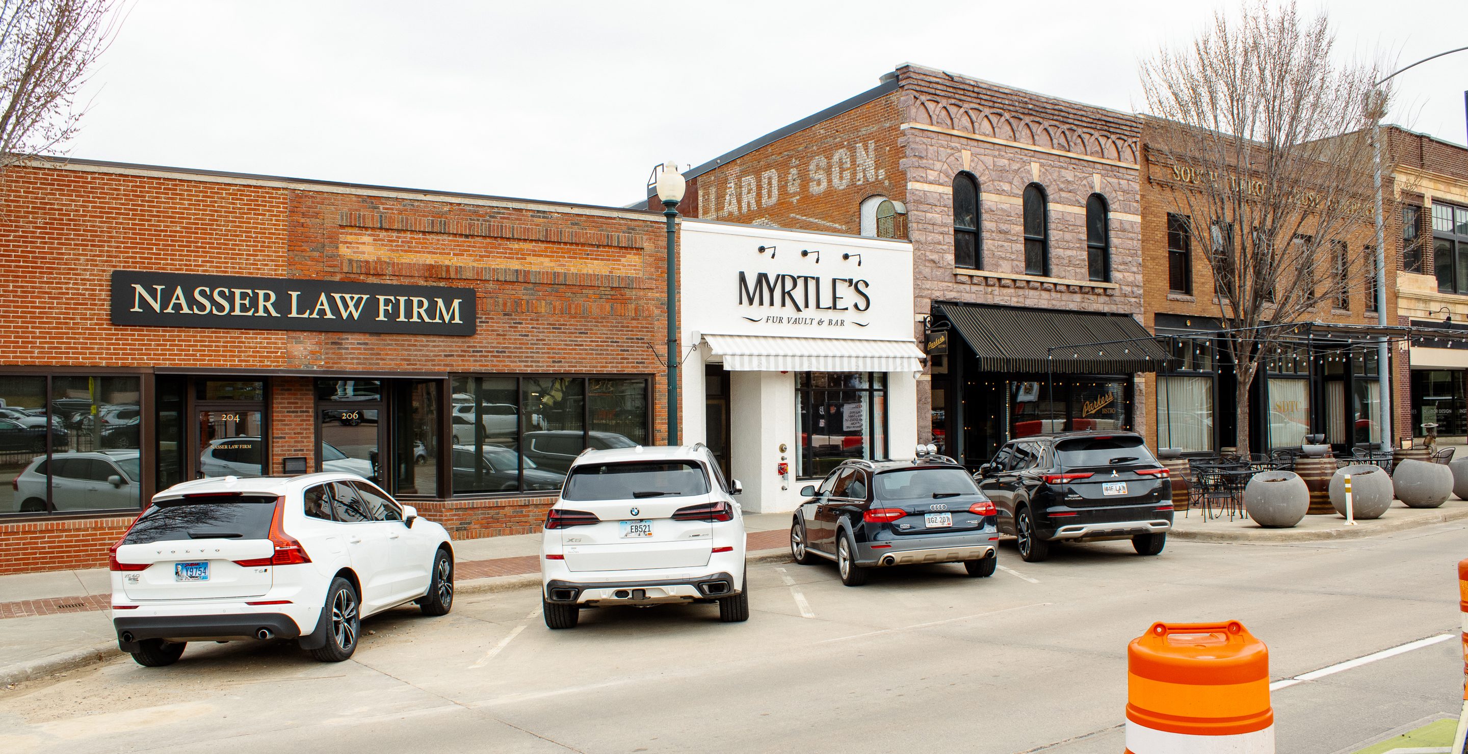 Ballard Block, Parker's Bistro, Myrtle's Fur Vault and Bar, Sioux Falls, South Dakota