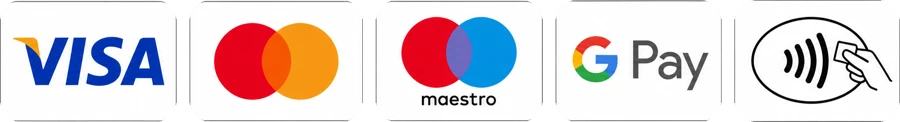 Zahlung mit Visa, Mastercard, Maestro, Google Pay und kontaktlos