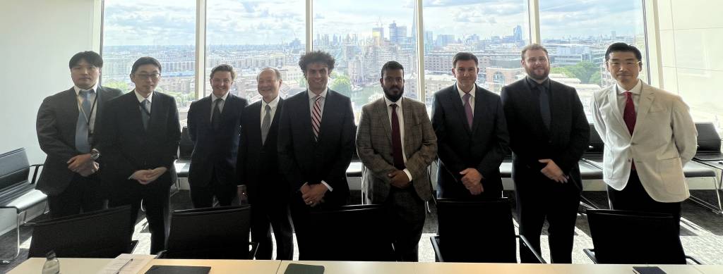 Carnot and Mitsui O.S.K. Lines teams at the London investment announcement