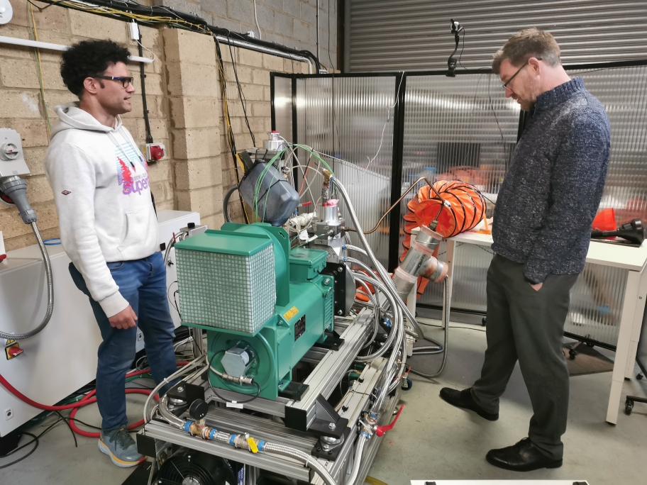Carisbrooke Shipping team visiting Carnot’s engine test site
