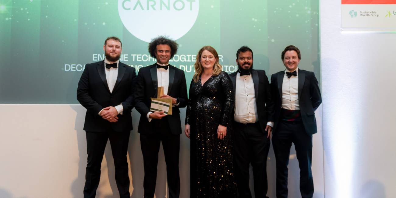 Carnot team receiving a RISE award