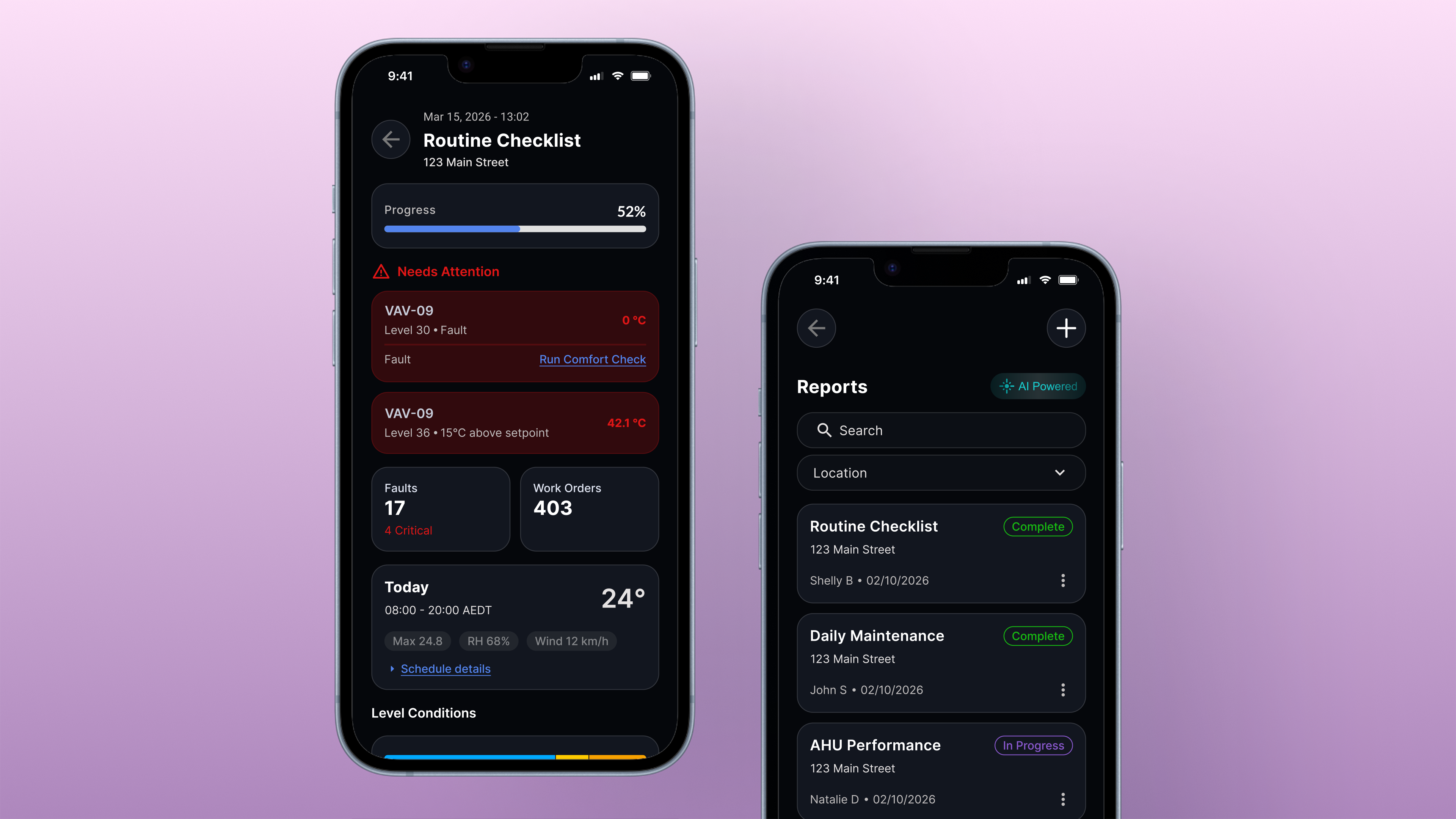Mobile UI Reports