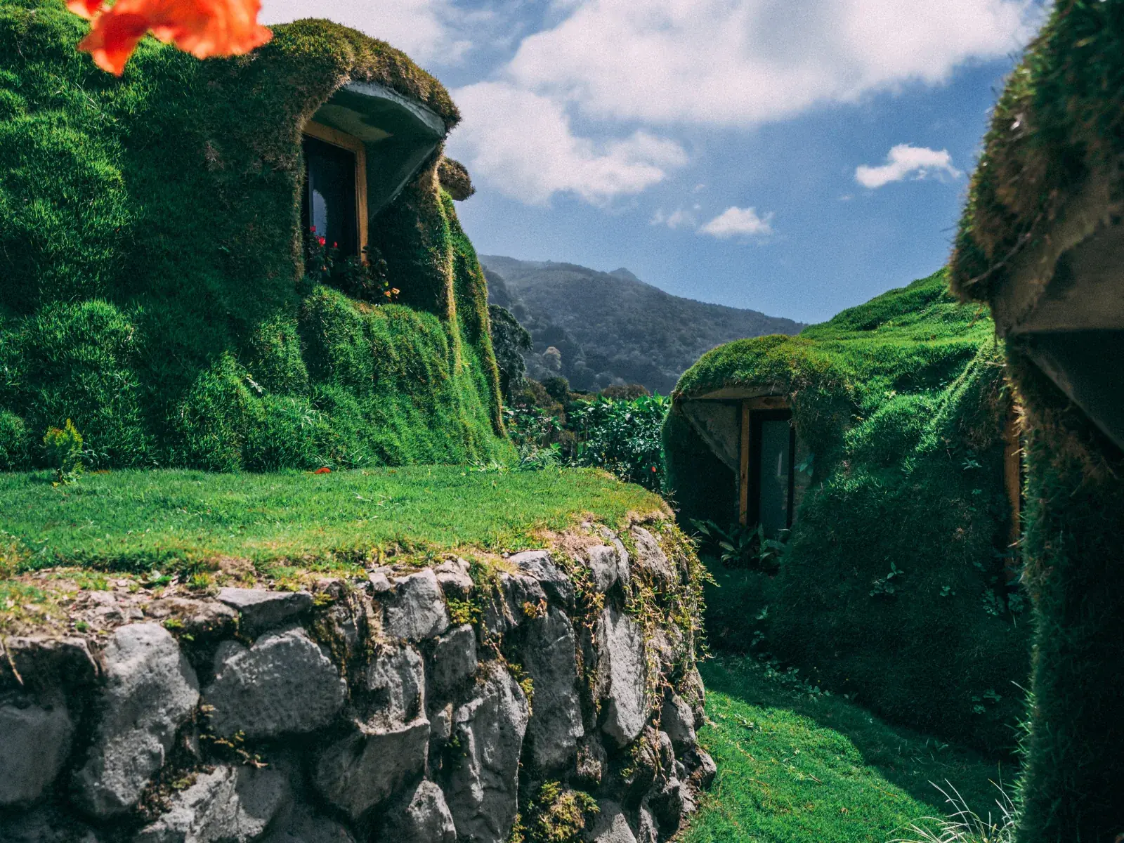 Hobbit homes at Bambuda Castle