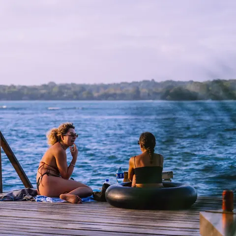 Bambuda Bocas Town on the water