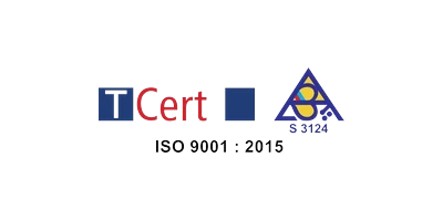 ISO 9001:2015 certified (TCert)