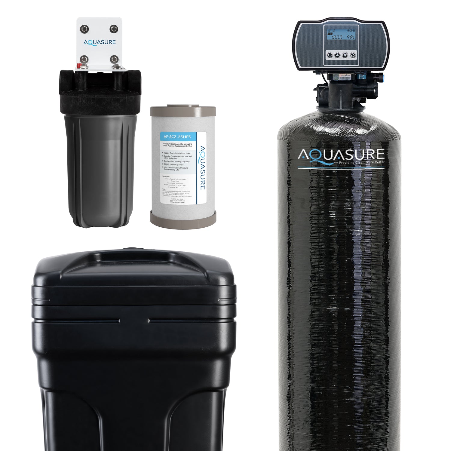 Harmony 64,000 Grain Softener + Triple Purpose Prefilter