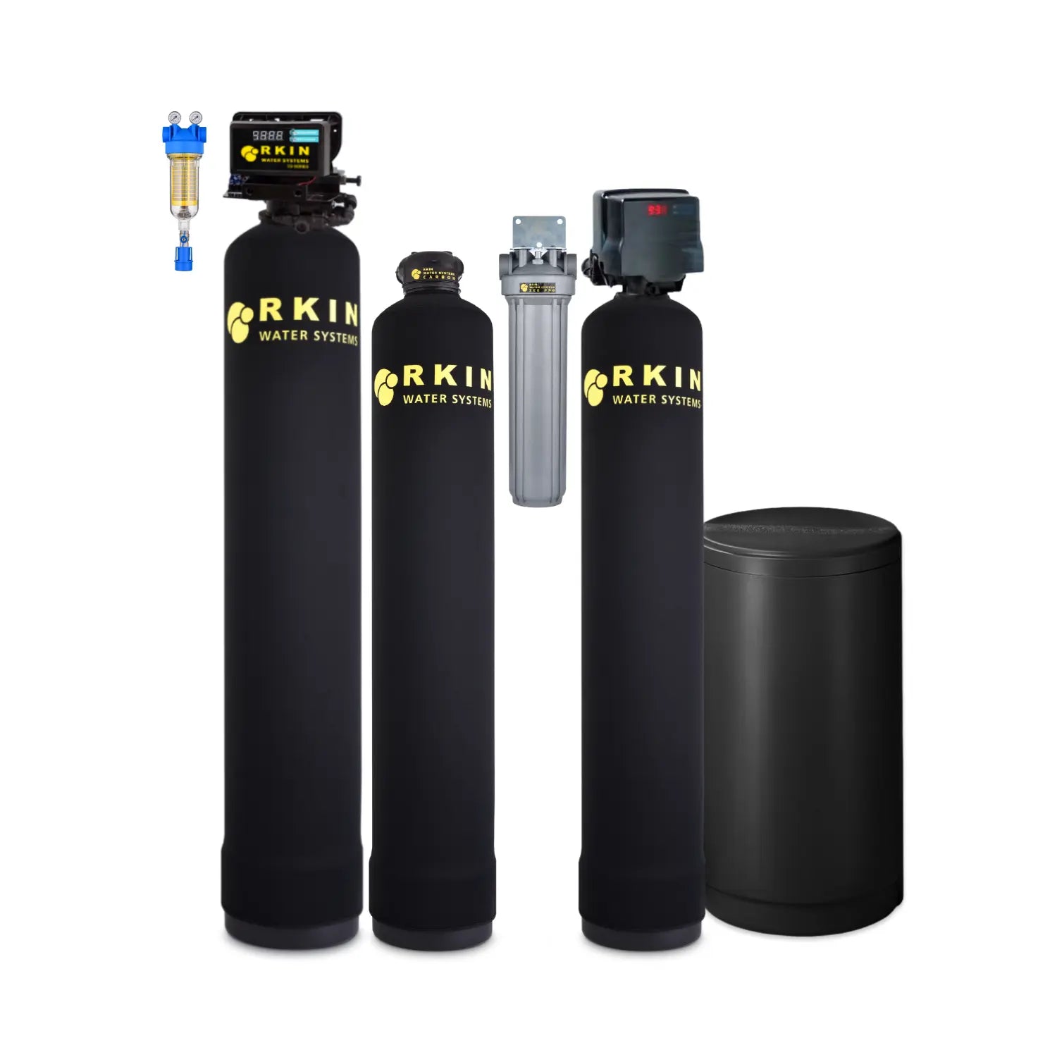 Advanced Water Softener + Well Water Filter Combo
