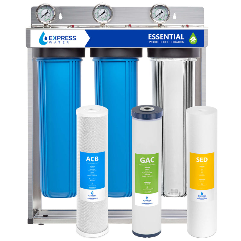 3-Stage Whole House Water Filter — Deluxe Essential