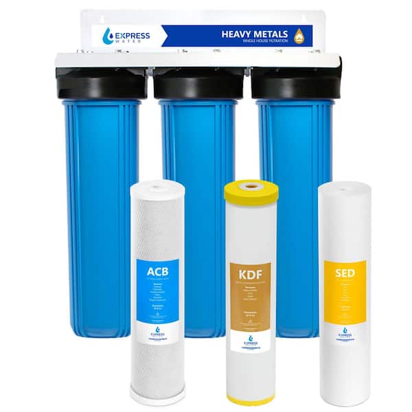 3-Stage Whole House Water Filter — Heavy Metals