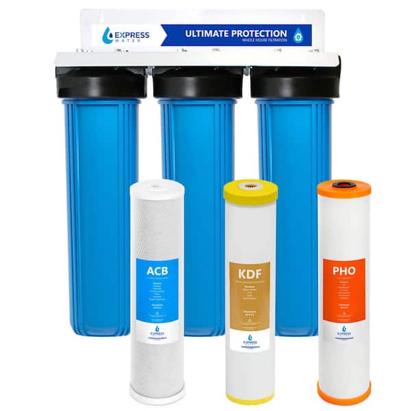 3-Stage Whole House Water Filter — Ultimate Protection