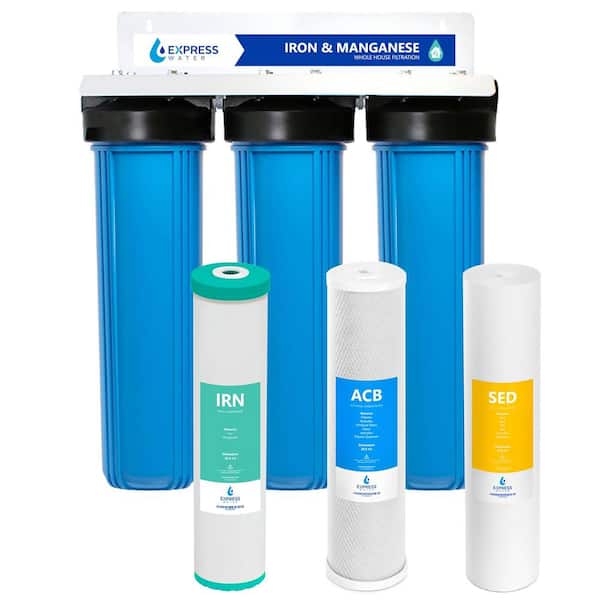 3-Stage Whole House Water Filter — Iron & Manganese