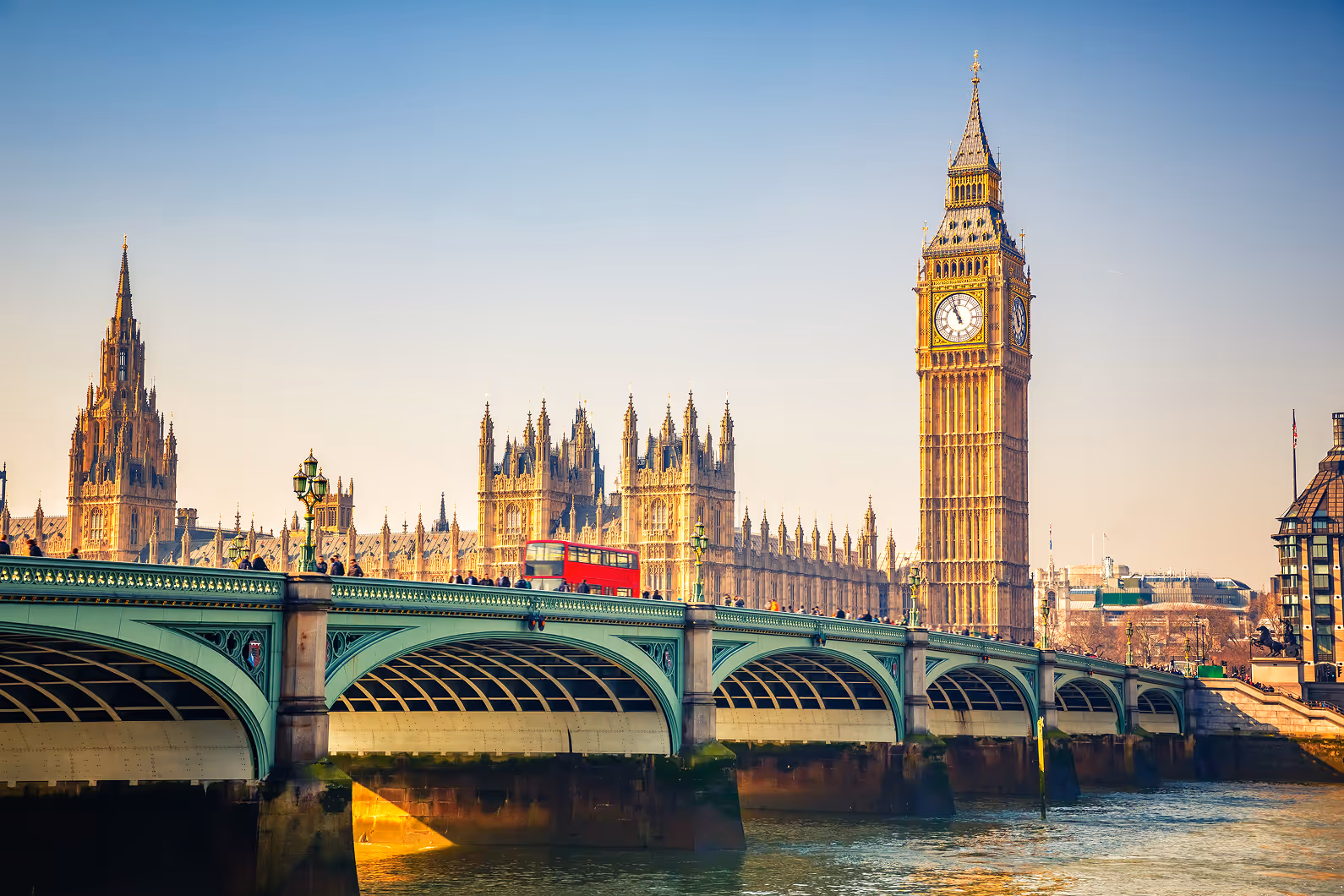 London cityscape with big ben