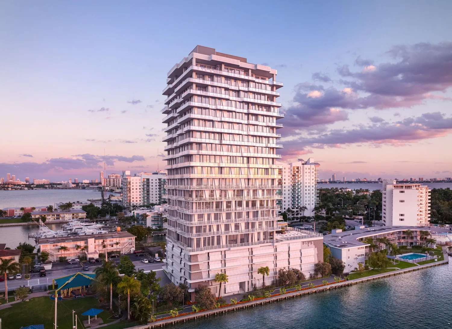 Development of a 54-unit waterfront condo building
