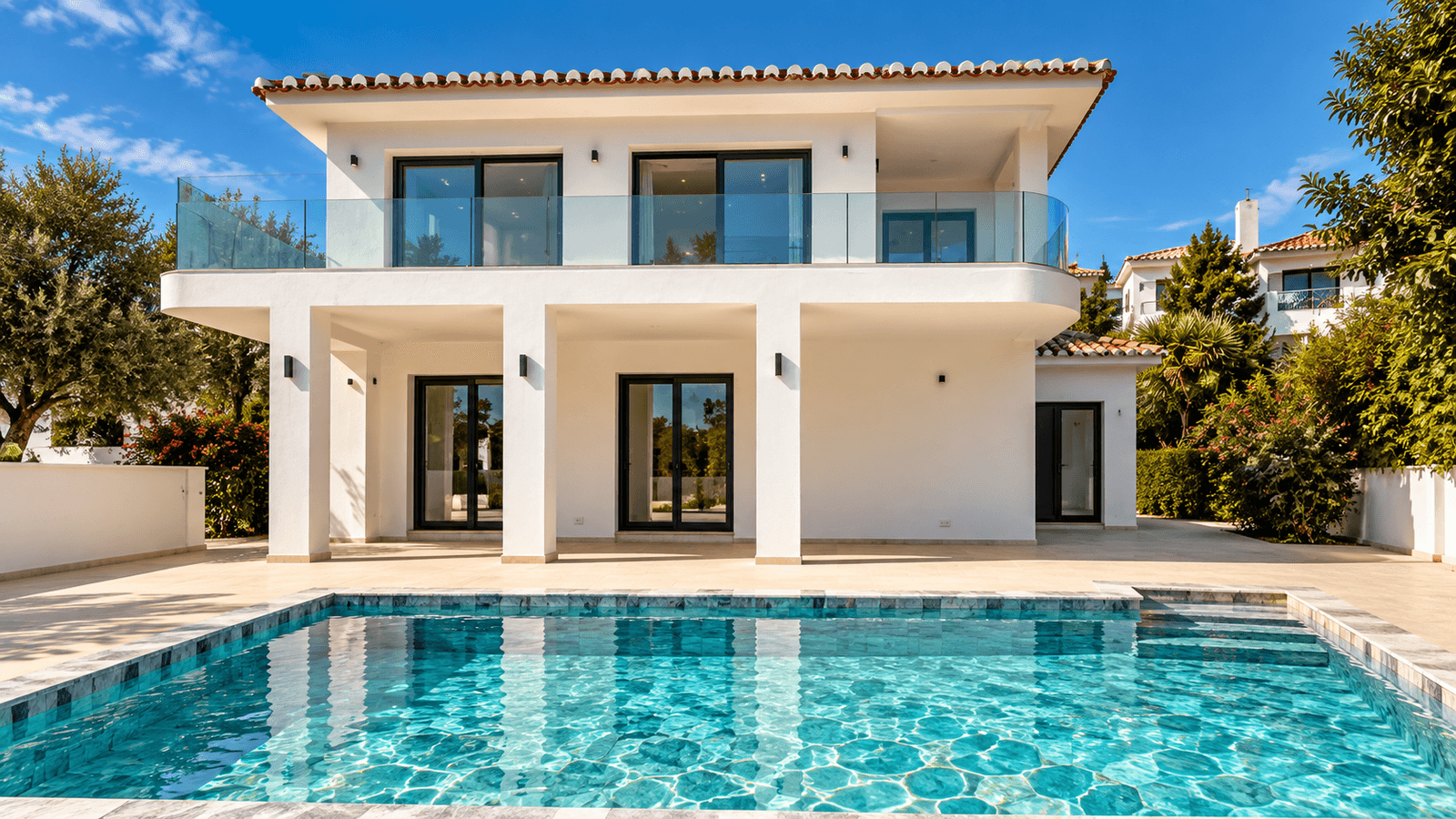 Gerenoveerde witte villa met zwembad aan de Costa del Sol