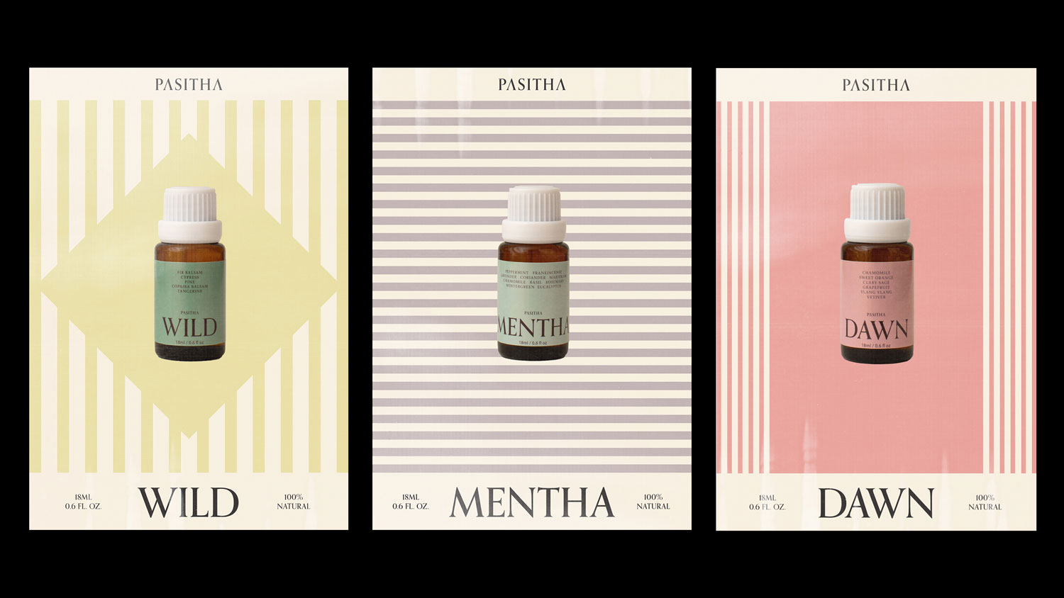 Pasitha brand collateral and lifestyle product positioning