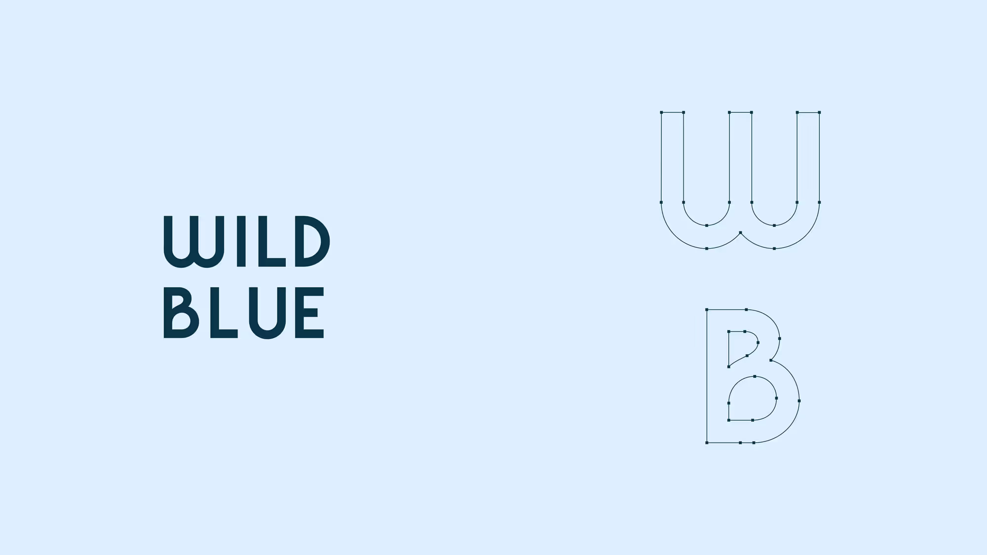 Wild Blue custom wordmark