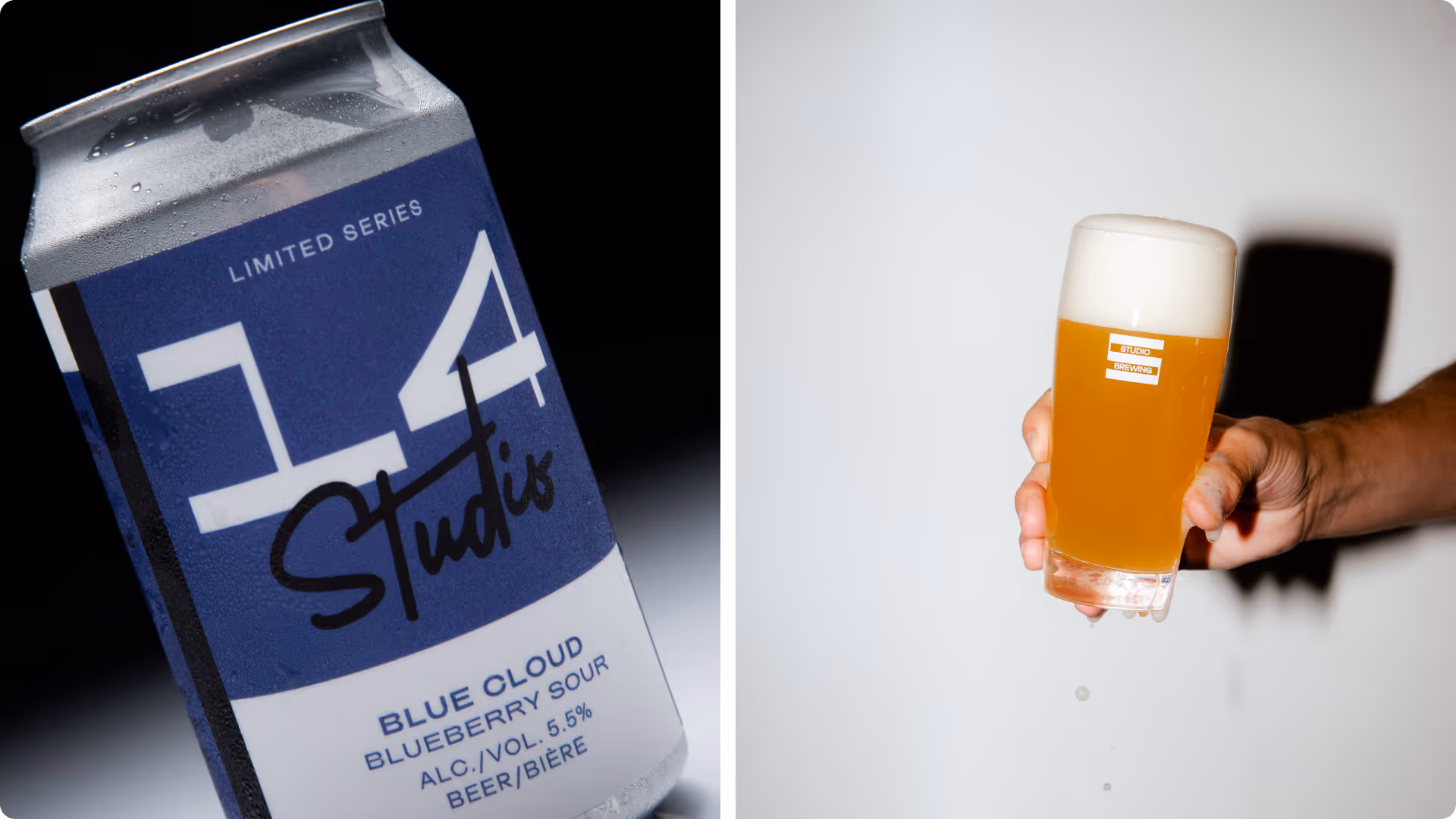 Studio Brewing beer can design and brand identity
