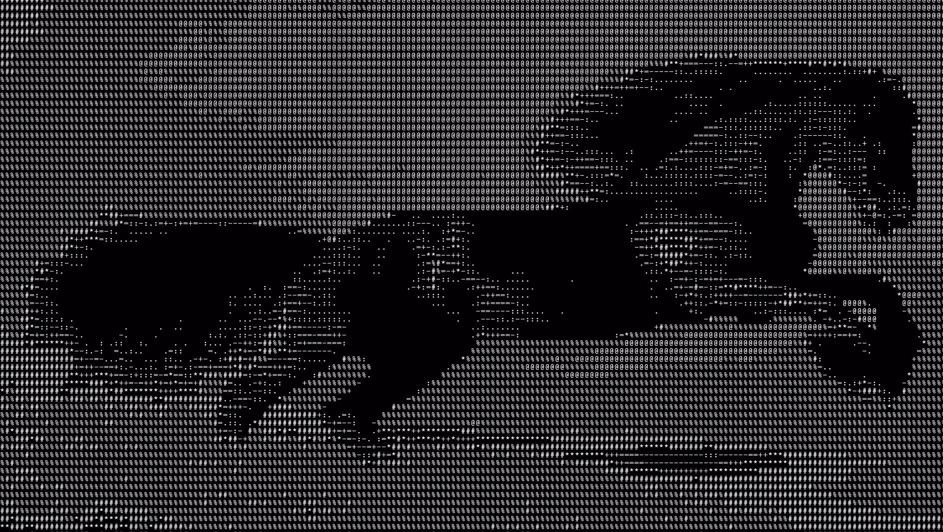 ASCII Art Generator output