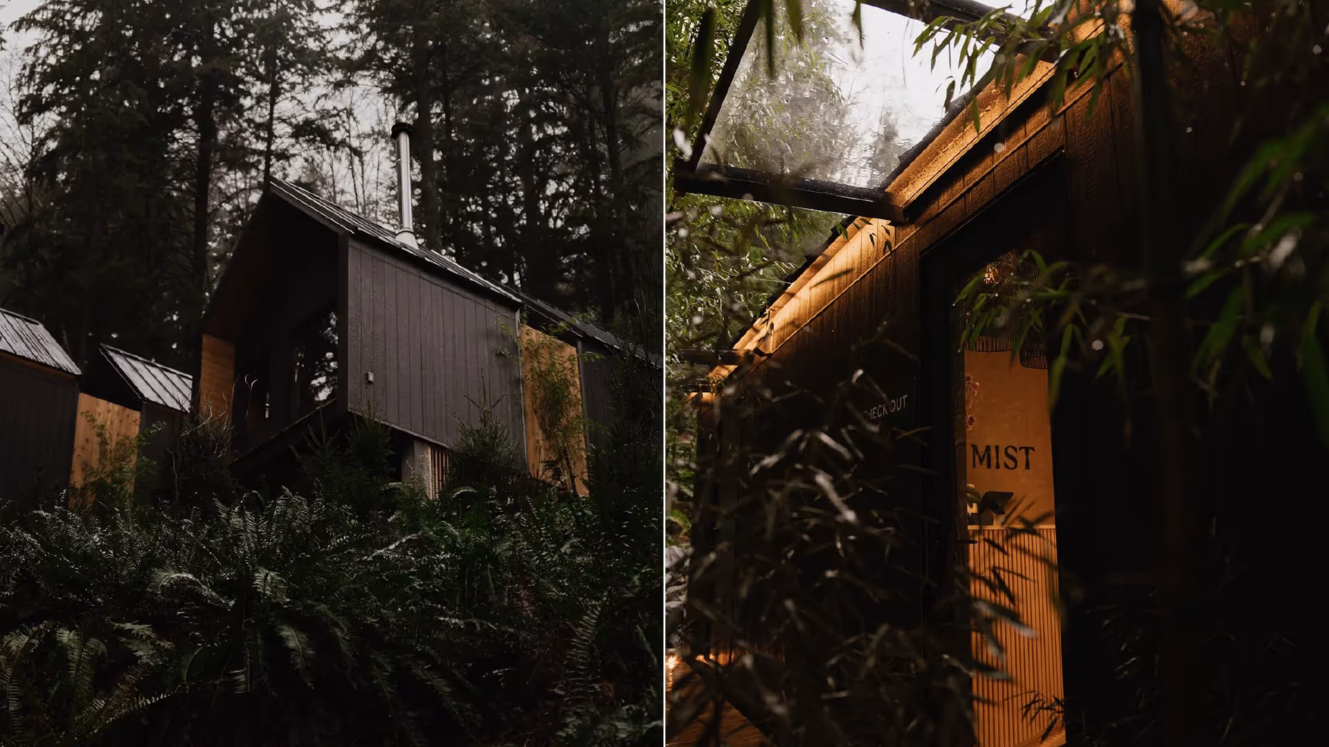 Mist thermal sanctuary outdoor cold plunge and fire pit experience