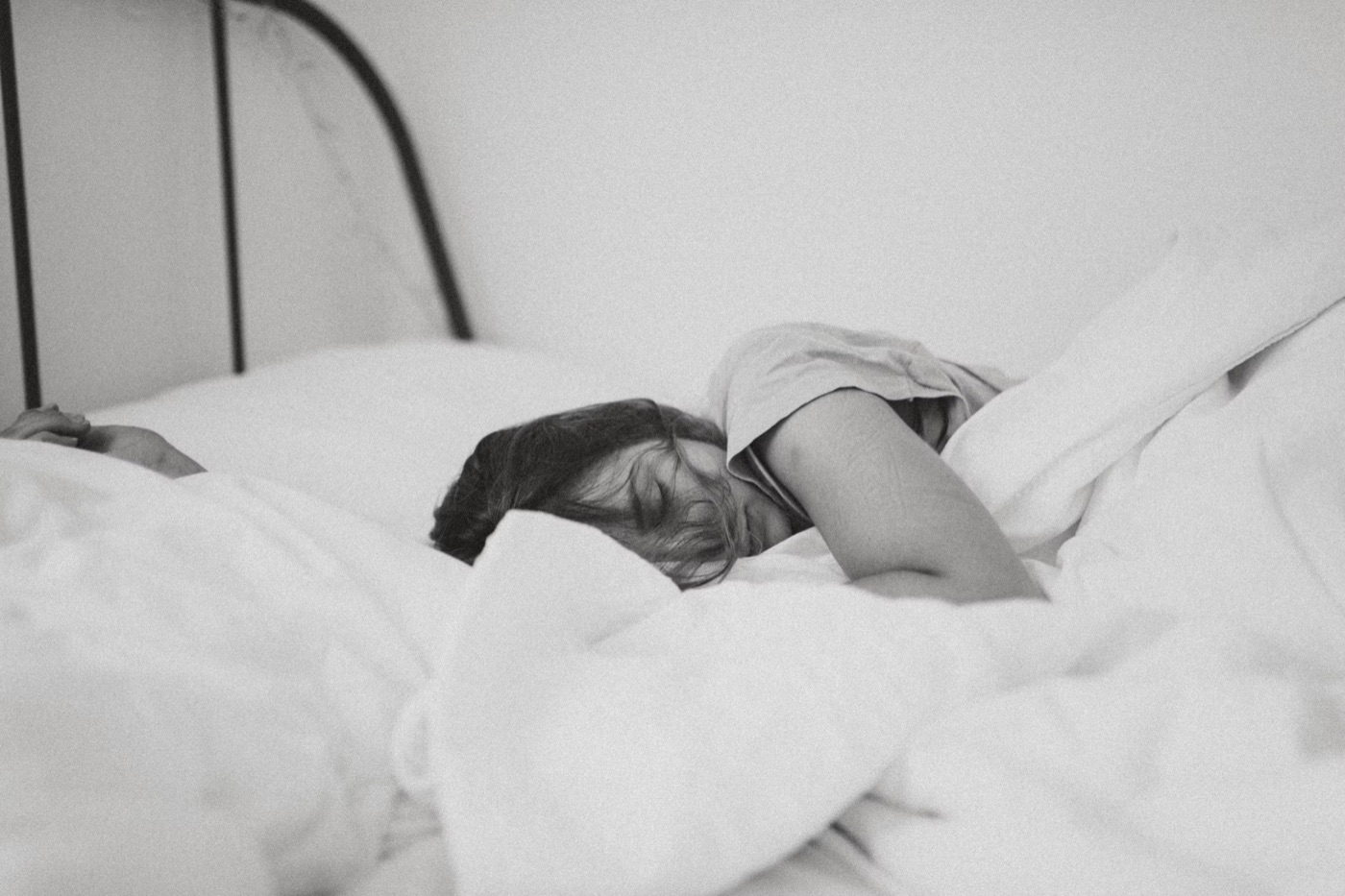 Person falling asleep